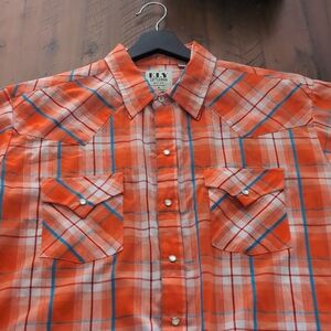 Ely Cattleman Orange XL short sleeve